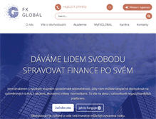 Tablet Screenshot of fxglobal.com